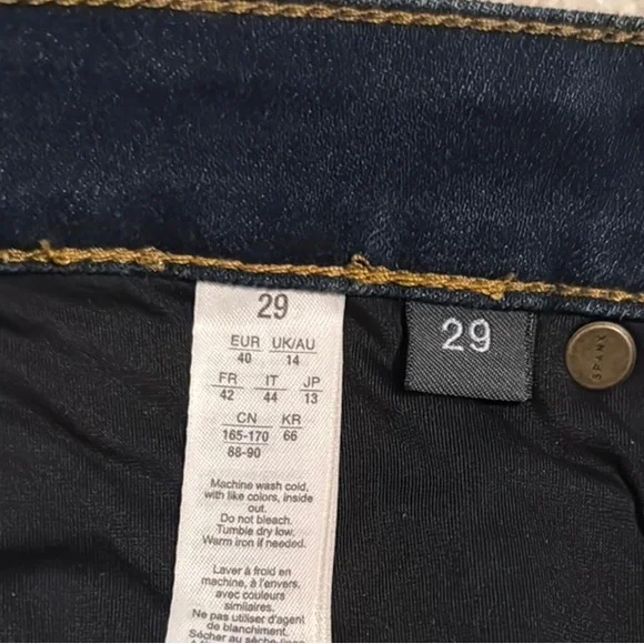 Spanx Women's Dark Blue Jeans Size 29 - Picture 7 of 9